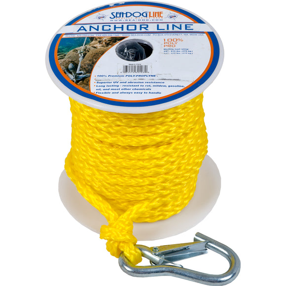 Sea-Dog Poly Pro Anchor Line w/Snap - 3/8