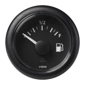 Veratron 52MM (2-1/16") ViewLine Fuel Level Gauge Empty-Full - 0-90 OHM - Black Dial  Round Bezel [A2C59514085]