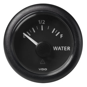 Veratron 52MM (2-1/16") ViewLine Fresh Water Resistive - Empty/Full - 3 to180 OHM - Black Dial  Round Bezel [A2C59514099]