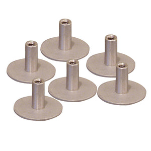 Weld Mount 304 Stainless Standoff 1.25" Base 5/16 x 18 Thread .75" Tall - 6-Pack [5161812304]