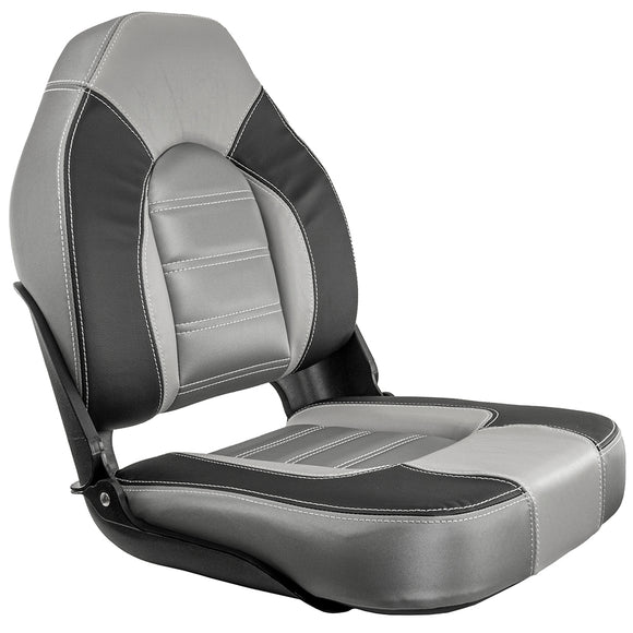 Springfield Skipper Premium HB Folding Seat - Charcoal/Grey [1061063-B]