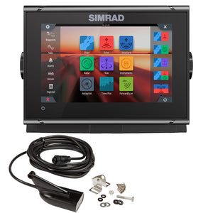 Simrad GO7 XSR Chartplotter/Fishfinder w/HDI Transom Mount Transducer  C-MAP Discover Chart [000-14326-002]