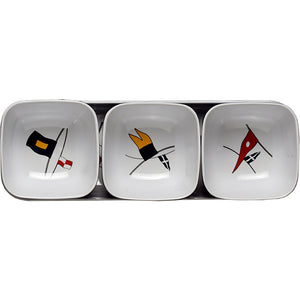 Marine Business Melamine Snack Set - REGATA - Set of 4 [12013]