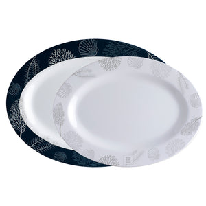 Marine Business Melamine Oval Serving Platters Set - LIVING - Set of 2 [18009]