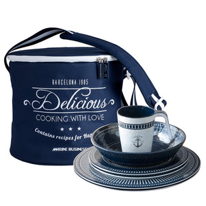 Marine Business Melamine Tableware  Basket - SAILOR SOUL - Set of 16 [14147]