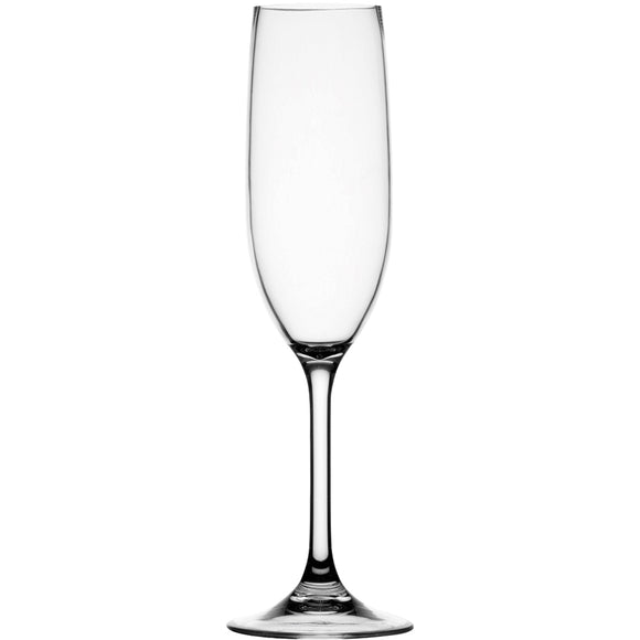 Marine Business Non-Slip Flute Glass Party - CLEAR TRITAN - Set of 6 [28105C]