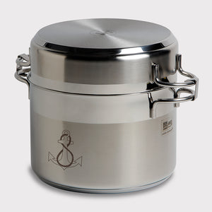 Marine Business Kitchen Cookware Pan Set Self-Containing - Stainless Steel - Set of 8 [20001]