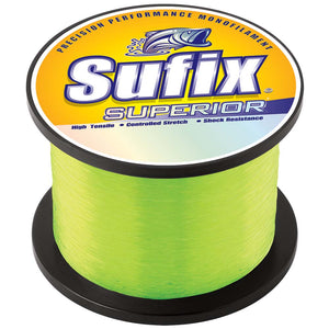 Sufix Superior Hi-Vis Yellow Monofilament - 60lb - 3655 yds [650-160]