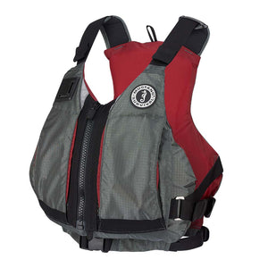 Mustang Womens Rebel Foam Vest - Grey/Red - Small/Medium [MV7051-9-S/M-216]