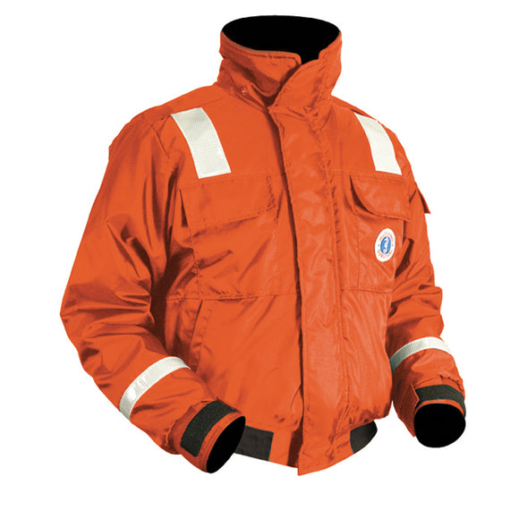 Mustang Classic Flotation Bomber Jacket w/Reflective Tape - Orange - XXXL [MJ6214T1-2-XXXL-206]