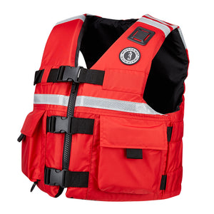 Mustang SAR Vest w/SOLAS Reflective Tape - Red - Large [MV5606-4-L-216]