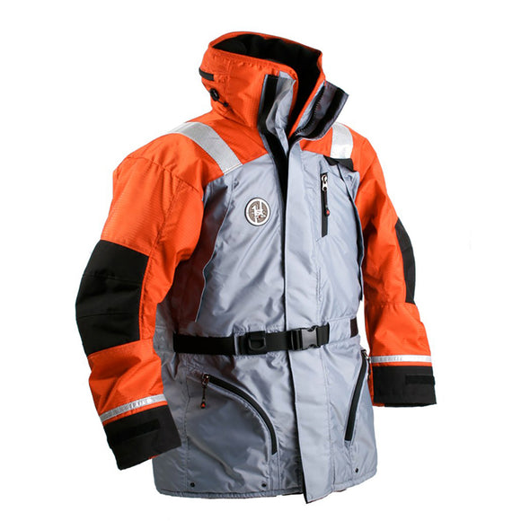 First Watch AC-1100 Flotation Coat - Hi-Vis Orange/Black - Small [AC-1100-OB-S]