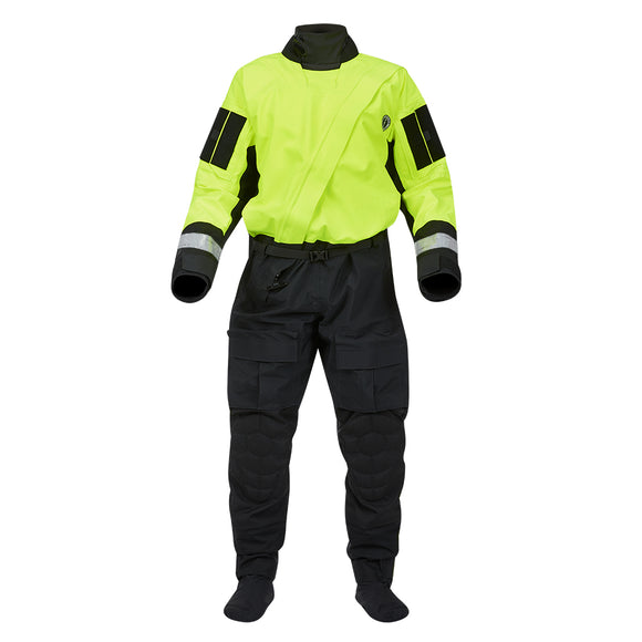 Mustang Sentinel Series Water Rescue Dry Suit - Fluorescent Yellow Green-Black - Medium Short [MSD62403-251-MS-101]