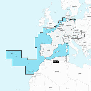 Garmin Navionics+ NSEU646L - Europe, Central  West - Marine Chart [010-C1275-20]