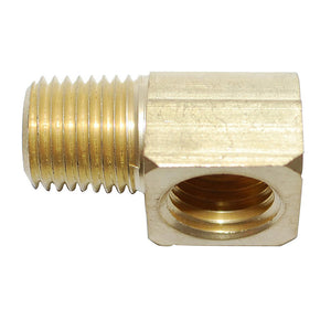 Attwood Universal 90 Degree Elbow - 1/4" NPT x 1/4" NPTF - Brass [8887-6]