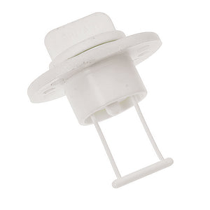 Barton Marine Drain Plug and Socket - White 15mm (19/32") Bore [42358]